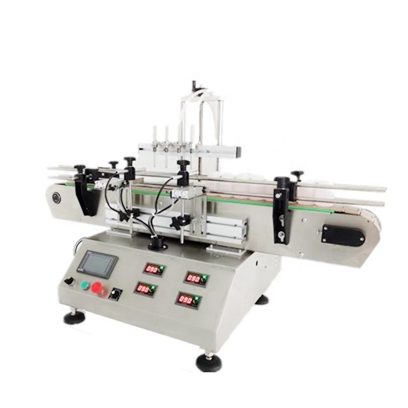 Automatic tabletop small bottles liquid filling capping labeling machine for perfume eyedrop essential oil spray dropper