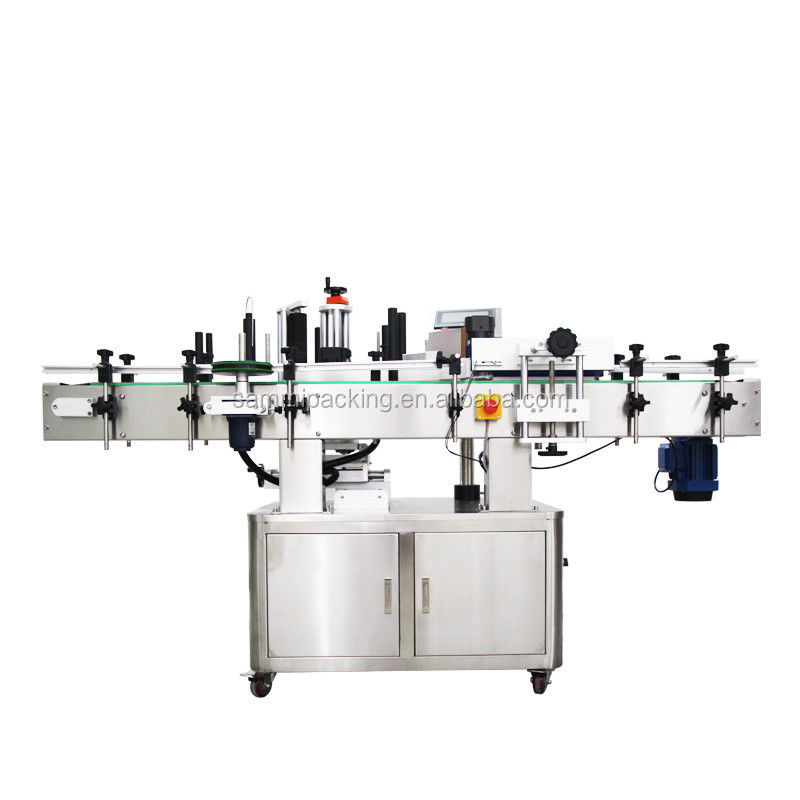 Adhesive Jar Bottle Metal Can Labeling Applicator Machine For Plastic Bottle Labels