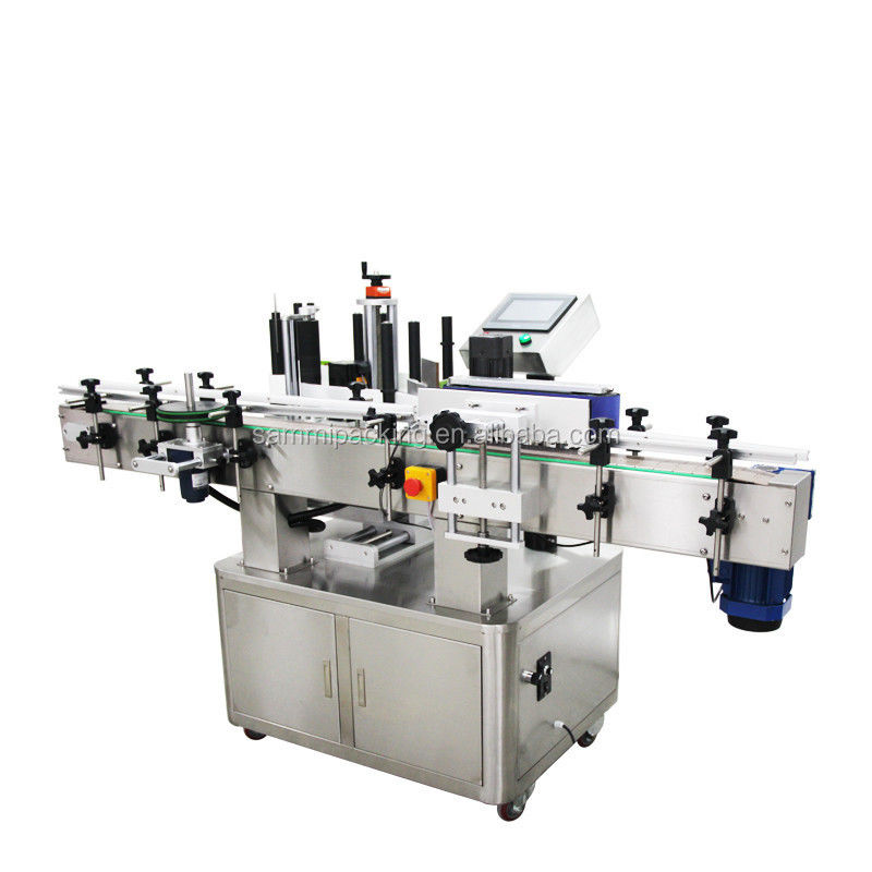 Adhesive Jar Bottle Metal Can Labeling Applicator Machine For Plastic Bottle Labels