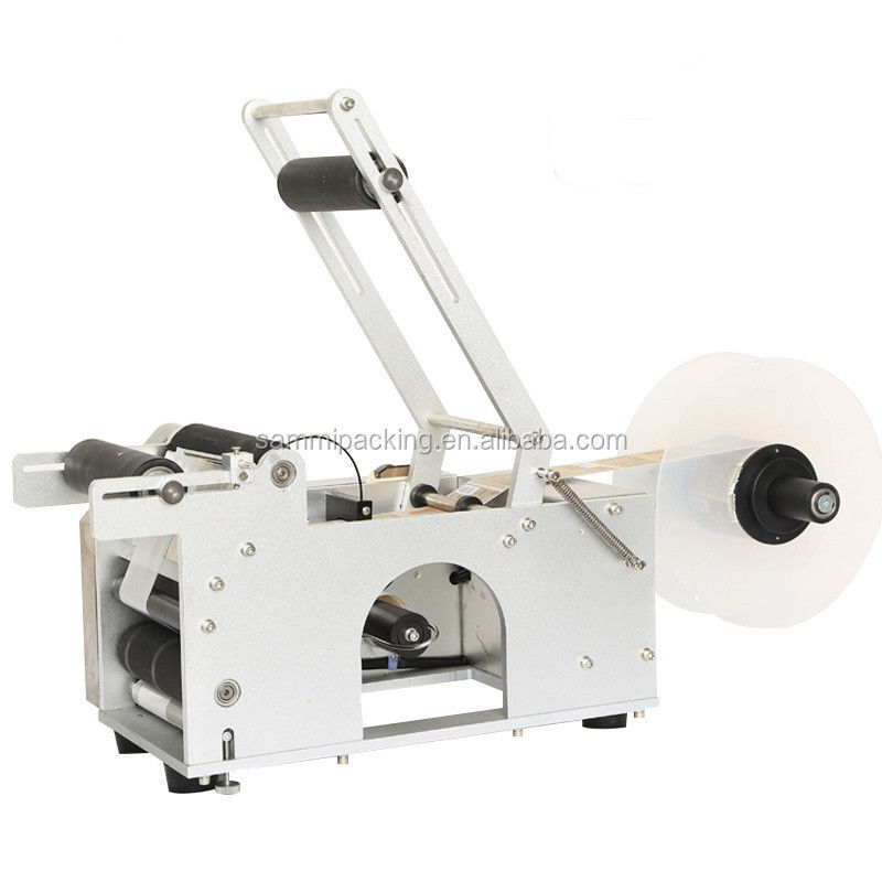 Round Bottle Semi Auto Labeling Machine Electric Driven Type Multipurpose