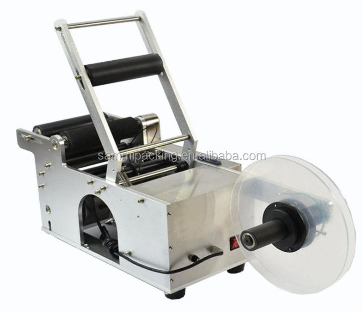 Round Bottle Semi Auto Labeling Machine Electric Driven Type Multipurpose