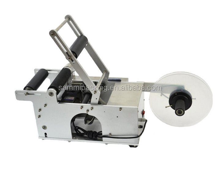 Round Bottle Semi Auto Labeling Machine Electric Driven Type Multipurpose