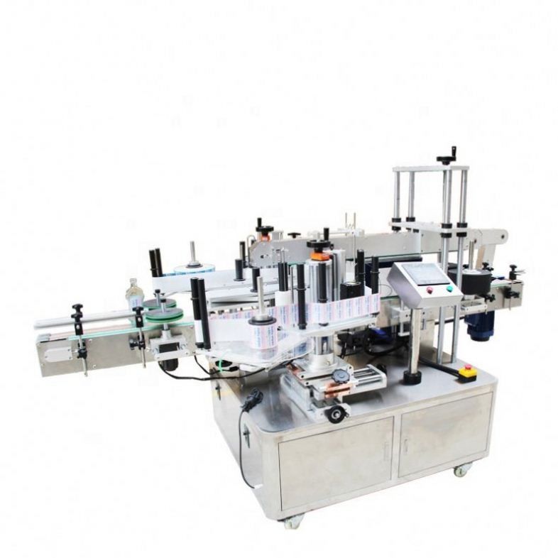 Flat Square Bottle Sticker Labelling Machine Automatic For Front And Back Double Sides