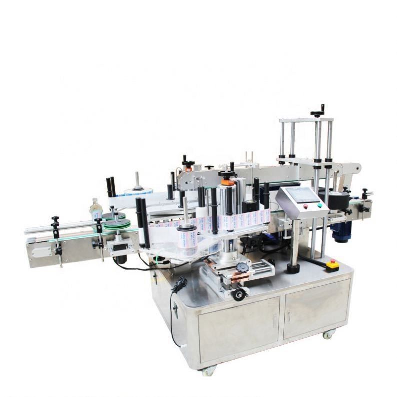 Flat Square Bottle Sticker Labelling Machine Automatic For Front And Back Double Sides