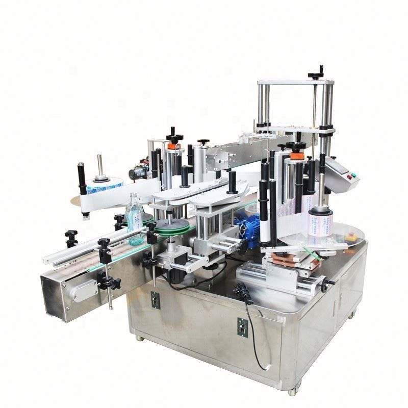 Flat Square Bottle Sticker Labelling Machine Automatic For Front And Back Double Sides