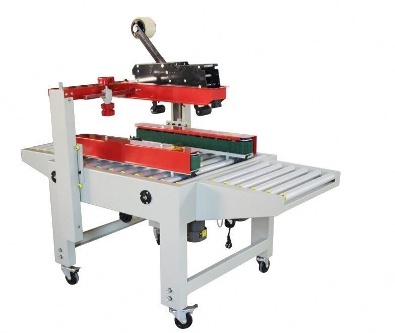 FXJ-6050 Up And Down Drive Belt Carton Sealer With Tape Carton Sealing Machine
