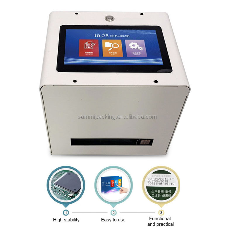 5 Inch Static Intelligent Inkjet Coder Qr Code Expiry Date Logo Label Inkjet Printer
