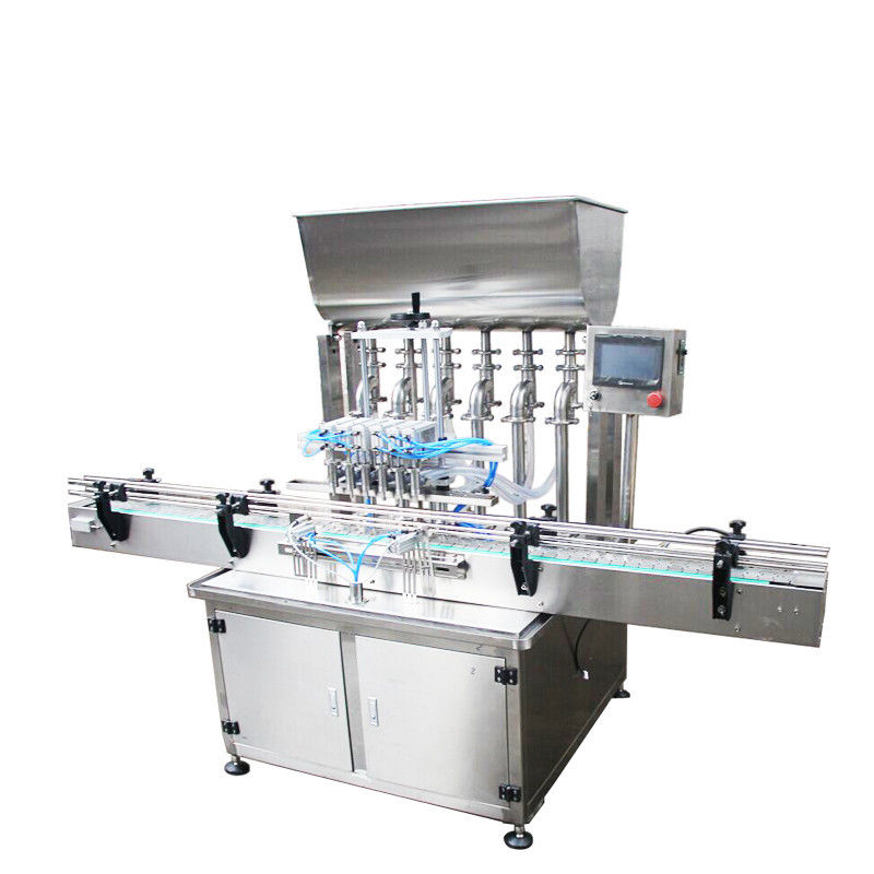 Automatic PLC Piston 6 Heads Bottle Filling Machine Shampoo Sauce Paste Liquid Filling Machine