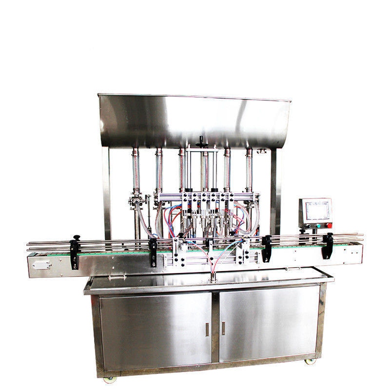 Automatic PLC Piston 6 Heads Bottle Filling Machine Shampoo Sauce Paste Liquid Filling Machine