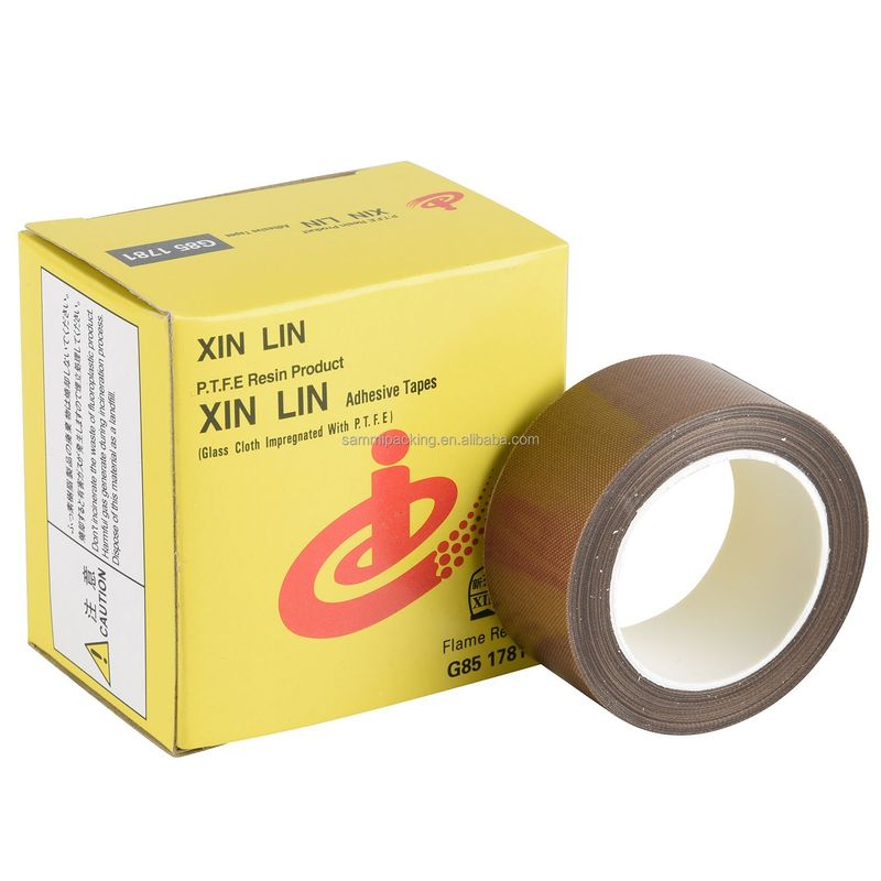Brown PTFE Coated Fiberglass Tape for Welding and Sealing Belt Width 13/15/19/25/30/50MM