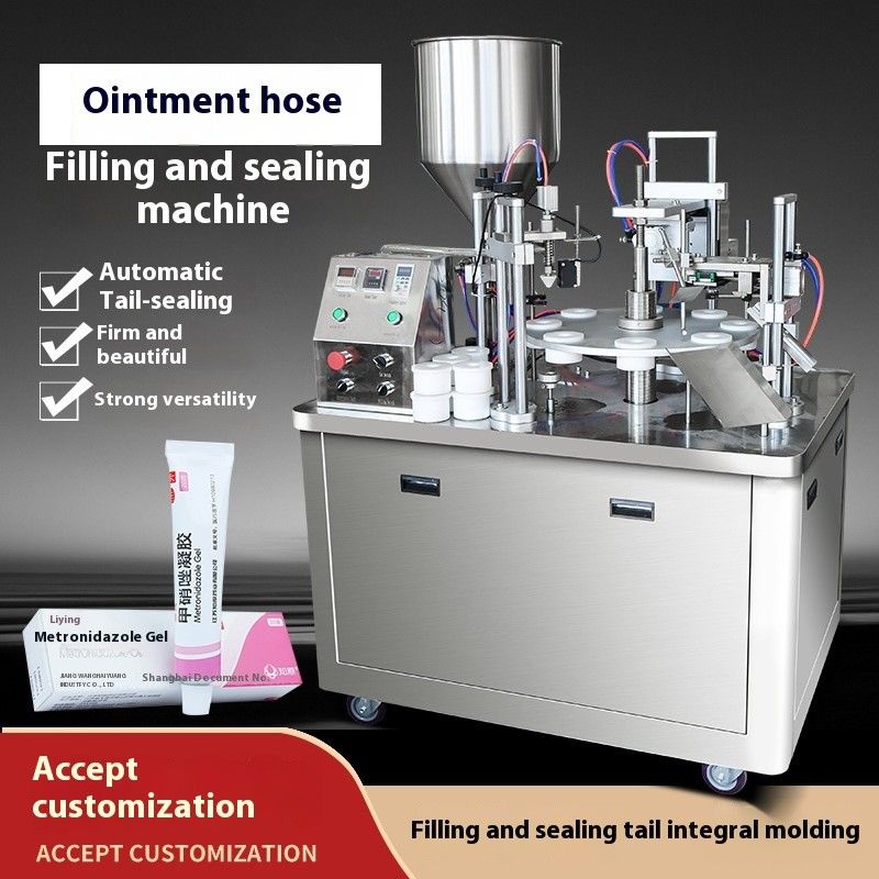 Automatic Tube Sealer Laminate Toothpaste Lotion Automatic Soft Aluminium Plastic Tube Filling And Sealing Machine