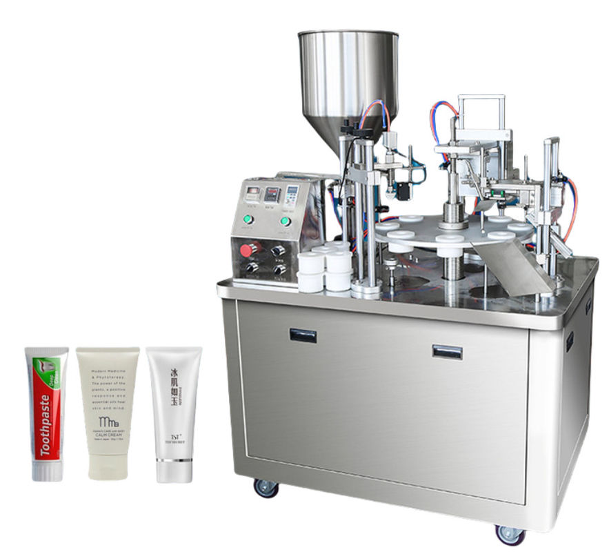 Automatic Tube Sealer Laminate Toothpaste Lotion Automatic Soft Aluminium Plastic Tube Filling And Sealing Machine