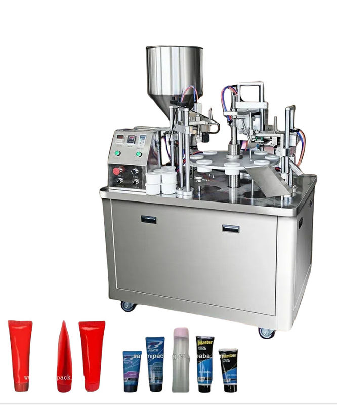 Ultrasonic Lotion Cosmetic Cream Electric Aluminum Plastic Soft Tube Semi Automatic Fill And Seal Machine Factory Price