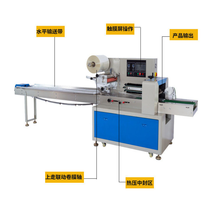 2024 Pillow Bag Flow Type Wafer Automatic Packing Machine For Food