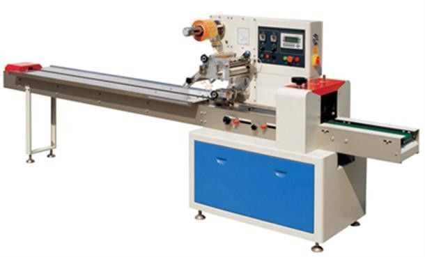 Horizontal Biscuit Cracker Flow Wrapping Pillow Packing Machine For Chocolate Cheese Bread