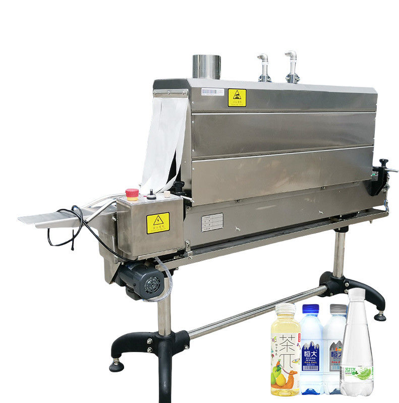 Automatic Heating Bottle Shrink Sleeve Labeling Machine Shrink Sleeve Applicator With Steam Tunnel
