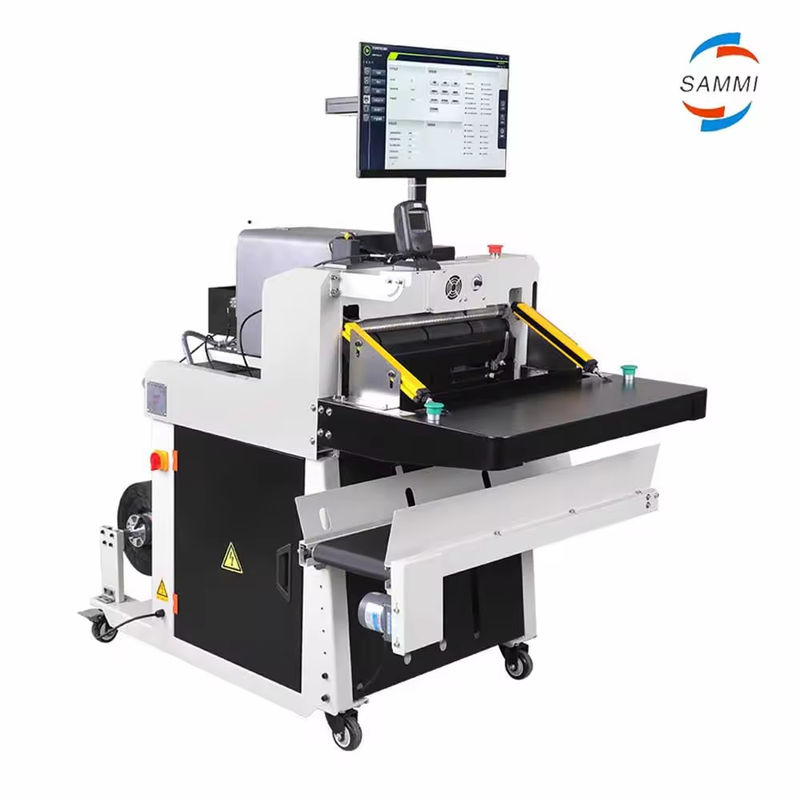 Automatic Scanning Bar Code Printing Express Sheet PE Roll Bags Bagging Sticking Labels Sealing Packaging Machine