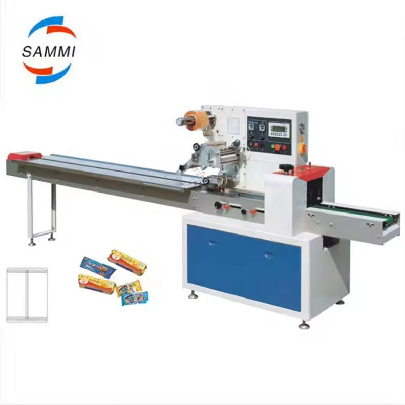 Automatic Horizontal Packaging Machine For Baking Bread Burger Donut Food Pillow Flow Packing Machine Price Packaging Line
