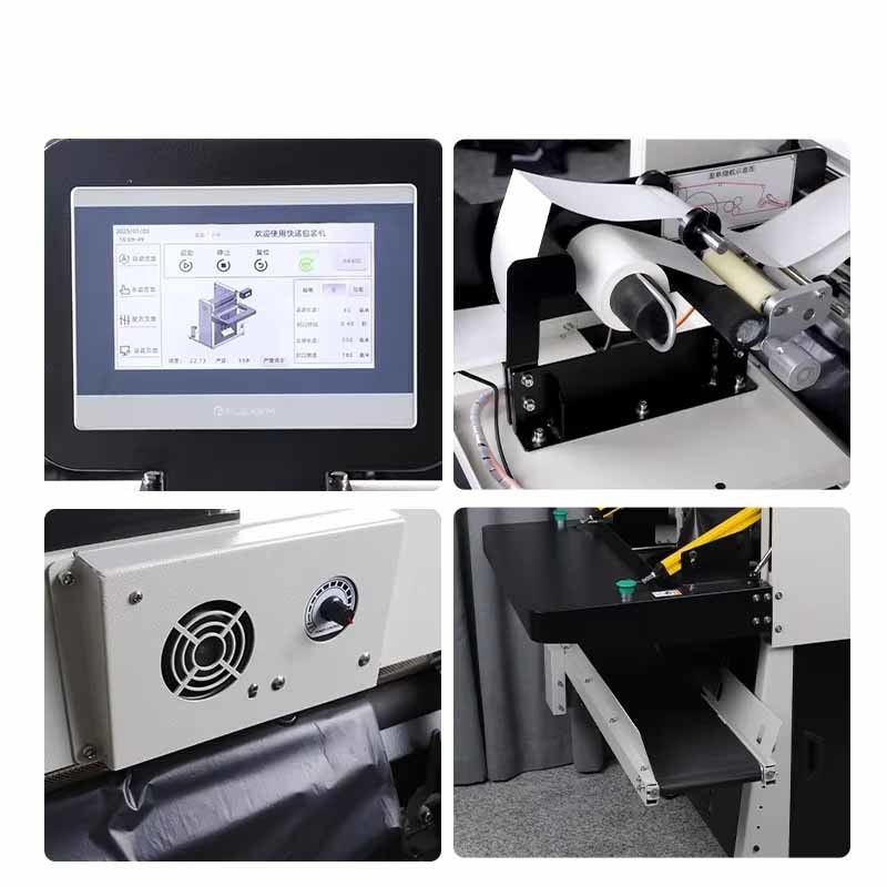 Full Automatic Eco friendly Courier Packing Machine Multi Function Mailer Bag Machine PLC Engine