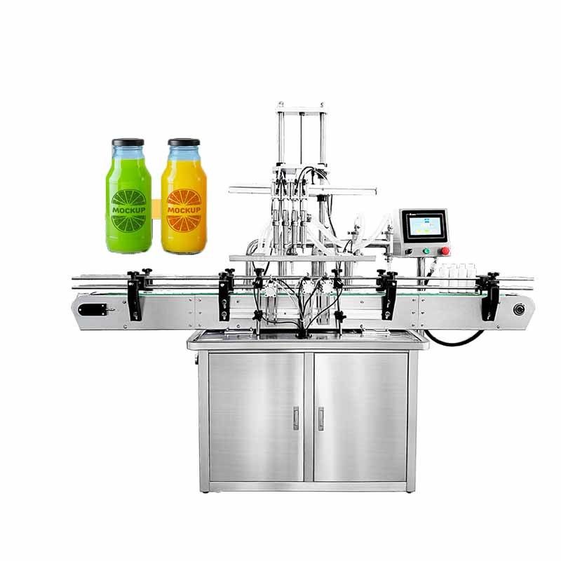 Automatic Production Machine Bottle Liquid Filling Capping Labeling Line Stainless Steel Oil Filler Machine Lip Oil Milk Carton