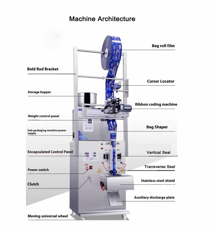 500 Gram Yerba Mate Granules Automatic Spice Packaging Machine For Water Juice Oil Tea Plastic Cans Bags Medical