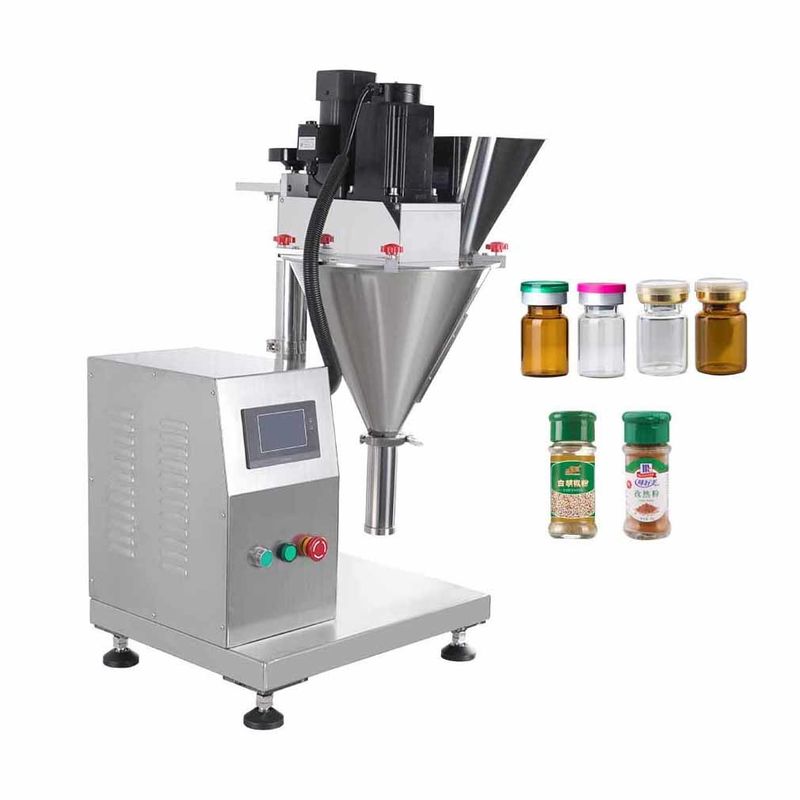 Convenient Bench Powder Filling Machine Commercial Small Desktop Spices Flour Milk Powder Auger Screw Filler