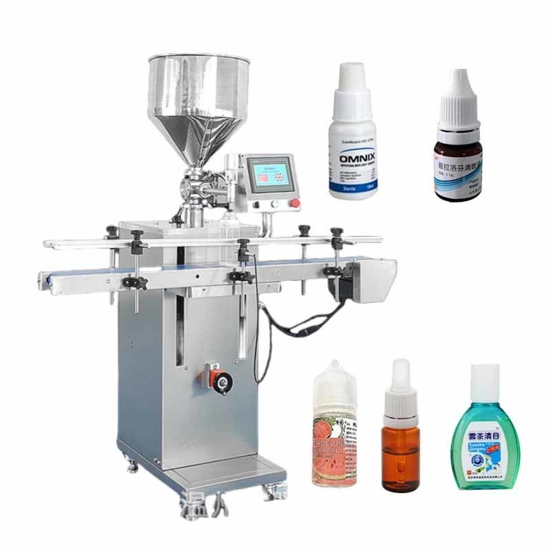 High Quality Automatic Vertical Paste Filling Machine Cream Hot Sauce Ketchup Filling Machine with Conveyor and Touch Screen