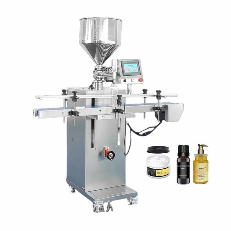 2025 New Automatic Liquid Paste Hot Sauce Vertical Filling Machine Juice Chili Sauce Honey Packaging Machine With Conveyor