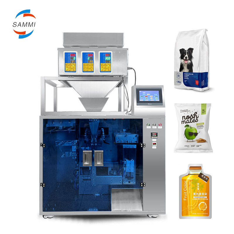 Automatic Granule Bag Packing Machine Multi-Function Prefabricated Zipper Bag for Pet Food Cat Food Dog Food