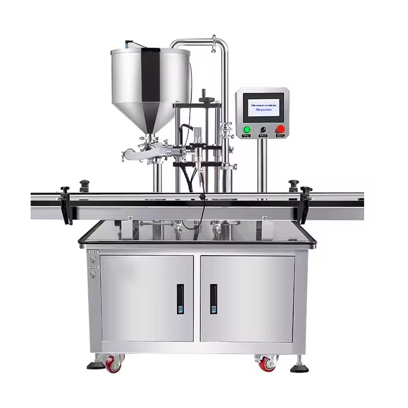 Easy Operation Fully Automatic Servo Rotor Pump Paste Liquid Filling Machine for Honey Viscous Liquid Peanut Butter Ketchup