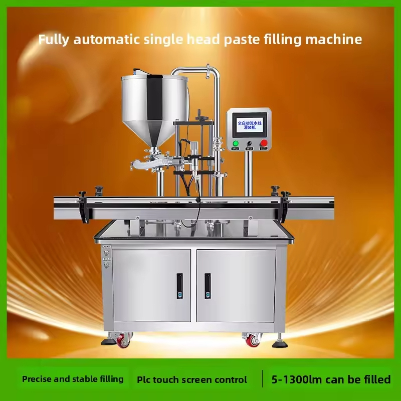 Easy Operation Fully Automatic Servo Rotor Pump Paste Liquid Filling Machine for Honey Viscous Liquid Peanut Butter Ketchup