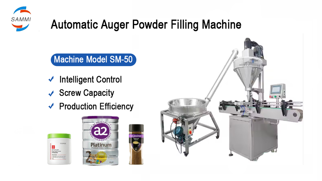 Automatic Powder Filling Machine for Pepper Seasoning Coffee Tooth Powder Quantitative Packaging Production Line