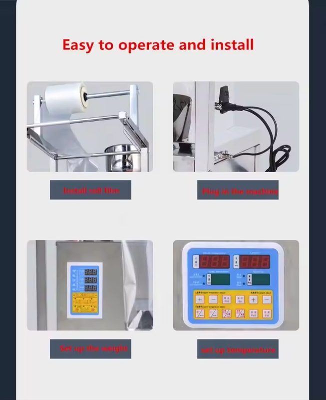 Fully Automatic Snack Popcorn Chin Chips Nut Flour Multifunctional Packaging Machine