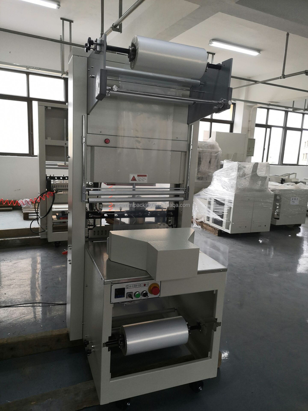 BZJ5038B Semi-Auto Sleeve Wrapper and BSE5040A Plastic PE Film Heat Tunnel Shrink Packaging Machine