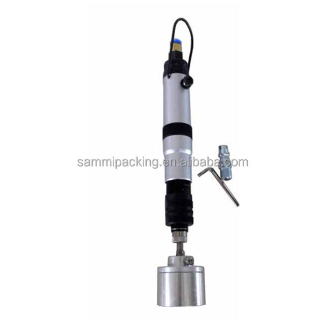 Manual Pneumatic Capper for Screw Caps Customized Capping Head Easy to Operate for Chemical Application in Manufacturing Plant