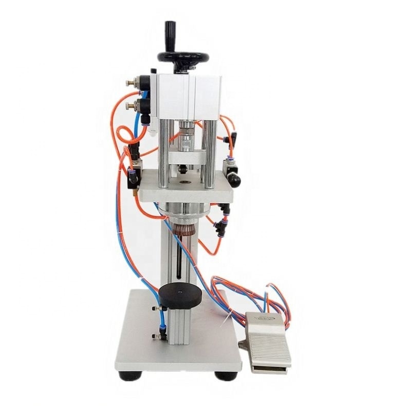 CH-200 Best Selling Semi-Automatic Perfume Bottle Crimping Machine Easy to Operate with Wood Packaging for Food Beverage Capping