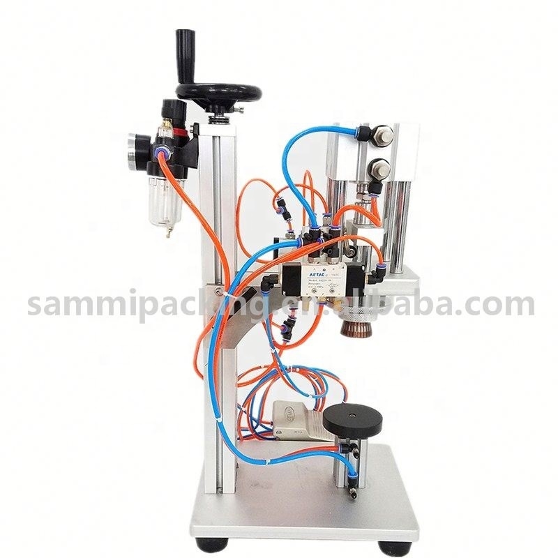 CH-200 Best Selling Semi-Automatic Perfume Bottle Crimping Machine Easy to Operate with Wood Packaging for Food Beverage Capping