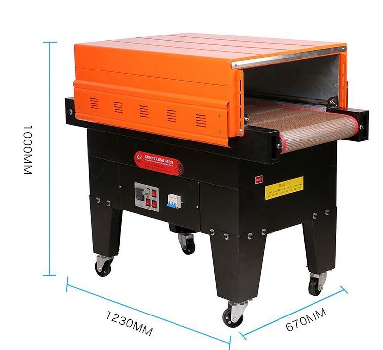 Hot Sale BS-4535 Jet Heat Shrink Packaging Machine Large Tunnel Shrink Plastic PVC Film Shrink Wrapping Machine