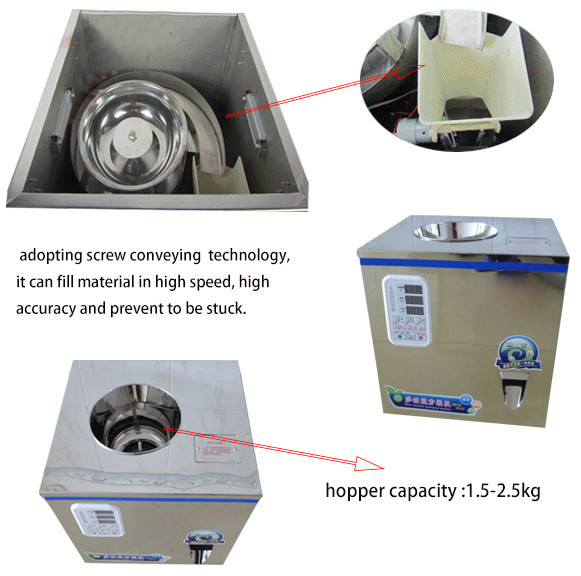 Hot Sale FZ-100 Dry Tea,Powder,Seeds,Grain Weighing Filling Machine 2-100g