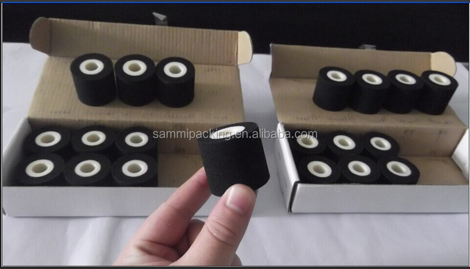 High Quality  Hot Ink Coding Roller Machine Printer Parts 36mm*32mm Black Hot Printing Ink Roller for Date Coding