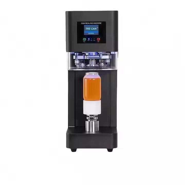 2025 Hot Sale Electric Can Sealer Machine High Efficiency Plastic/Aluminum Seamer for Soda Juice Boba Tea Beverages for Barrel