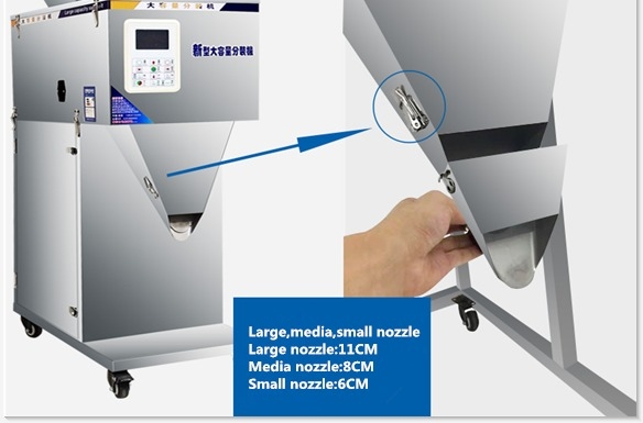 500G Racking Granule Powder Filling Machine Tea Rice Flour Coffee Bean Quantitative Vibration Weighing Packing Machine