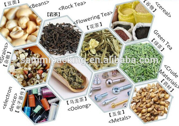 500G Racking Granule Powder Filling Machine Tea Rice Flour Coffee Bean Quantitative Vibration Weighing Packing Machine