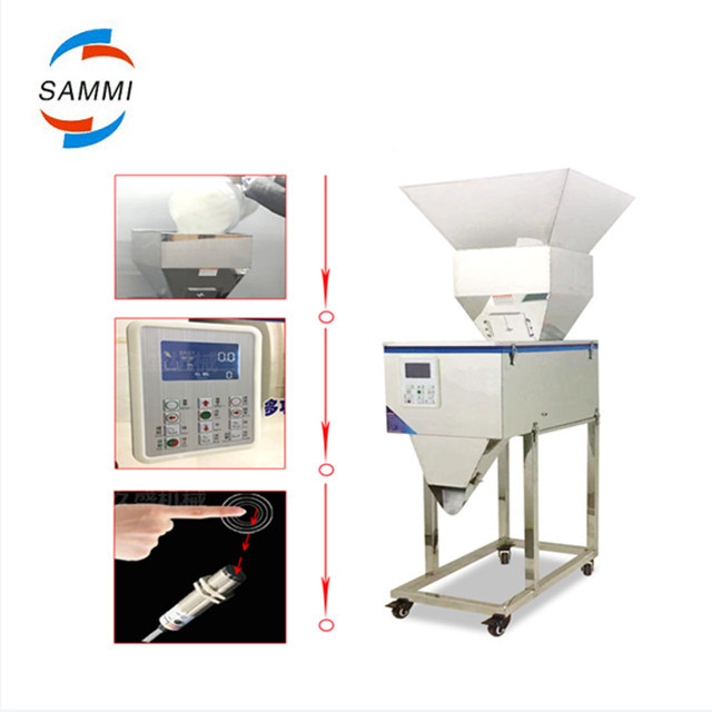 Small Semi Automatic Tabletop Electric Digital Control Spice Tea Coffee Particle Granule Weighting Filling Machine Filler