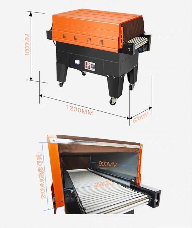 BS4525 Jet Heat Shrink Wrapping Machine for Packing Food, Beverage, and Other Unit Goods