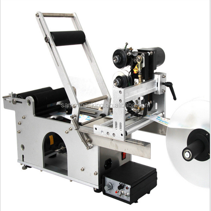 MT-50D 2 in 1 Semi-Automatic Round Juice Bottle Labeling Machine With Date Printing Machine