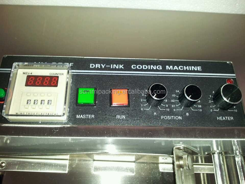 High Speed Widen Type Date Coder,printing Machinery with Ink Wheel,logo Marking Printer Equipment