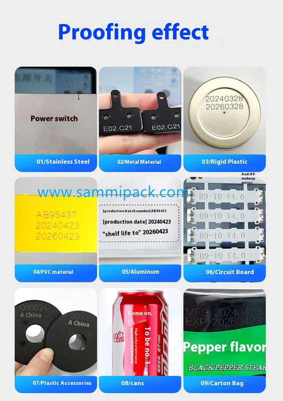 Durable 20W Laser Metal Fiber Marking Machine Small Automatic Electric Coding Machine with Competitive Price Plastic Packaging