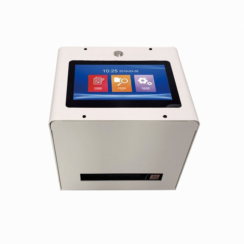 12.7mm Intelligent Thermal Inkjet Printer Tabletop Static Barcode Expiry Date Batch Number Logo Coding Machine for Bags Paper