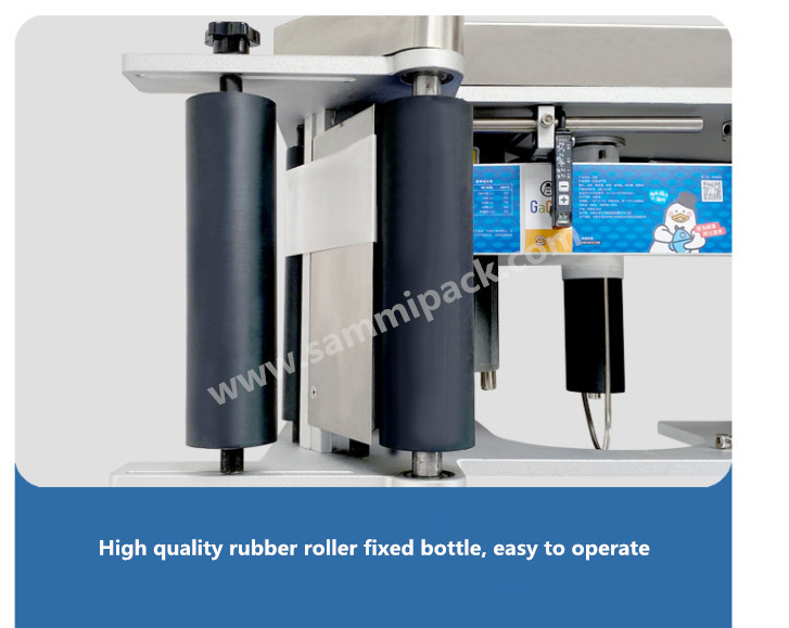 MT-50 Semi-automatic Round Bottle Labeler, Labeling Machine for Cans and Beverage Bottles